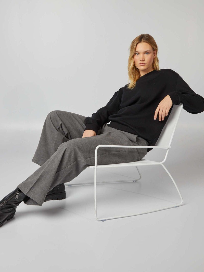 Sweatshirt oversize Preto - Kiabi