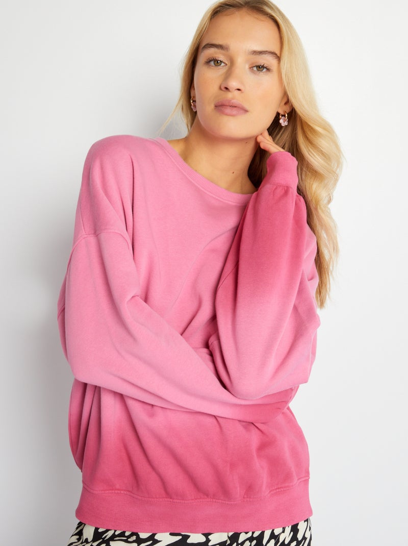 Sweatshirt oversize tie and dye ROSA - Kiabi