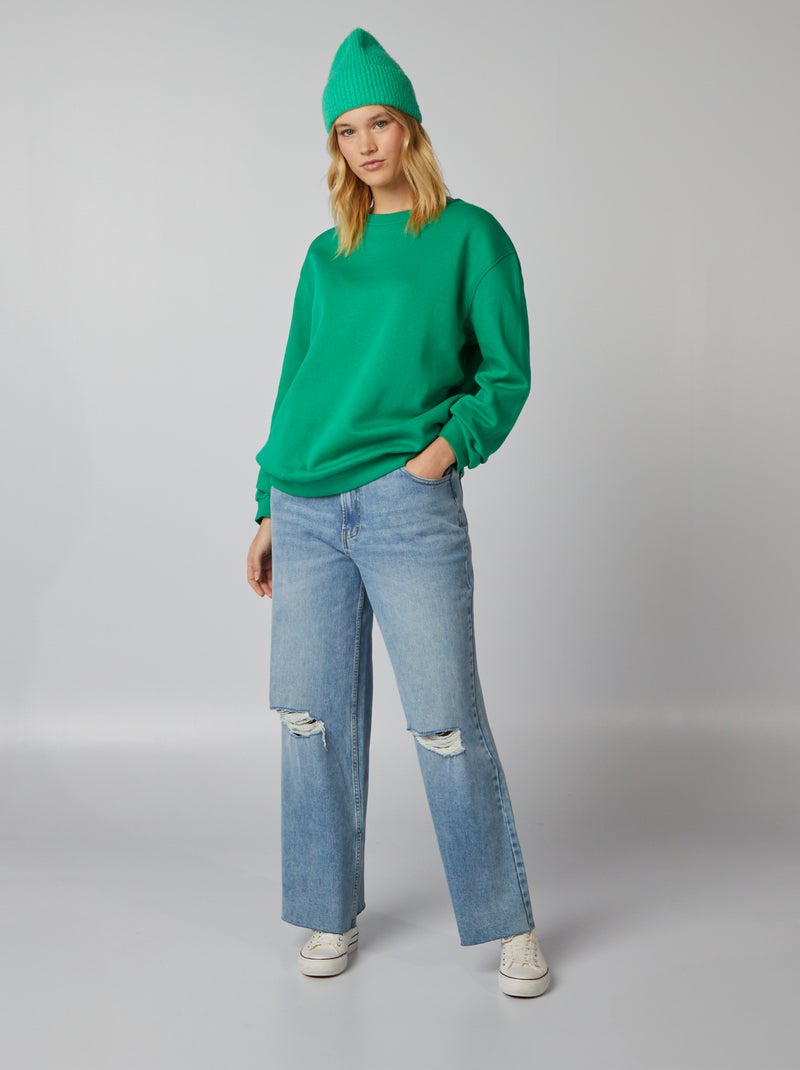Sweatshirt oversize VERDE - Kiabi