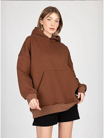 Sweatshirt oversized com bolso canguru hiccup