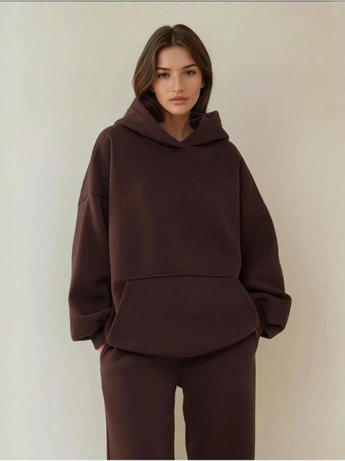 Sweatshirt oversized com capuz de corte largo com bolso canguru hiccup - Kiabi Sweatshirt oversized com capuz de corte largo com bolso canguru hiccup - Kiabi