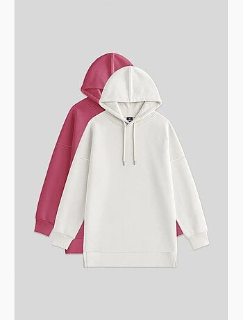 Sweatshirt oversized com capuz e bolso tommy