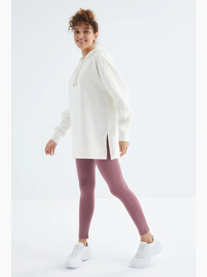 Sweatshirt oversized com capuz e bolso tommy Branco sujo - Kiabi