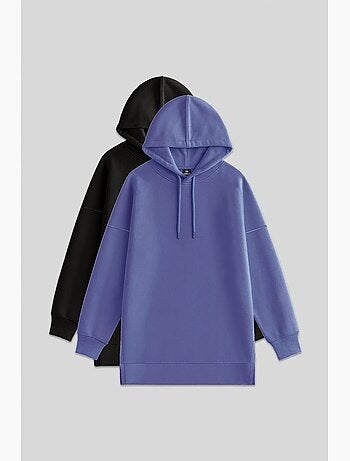 Sweatshirt oversized com capuz e bolso tommy