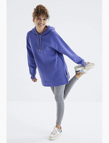 Sweatshirt oversized com capuz e bolso tommy