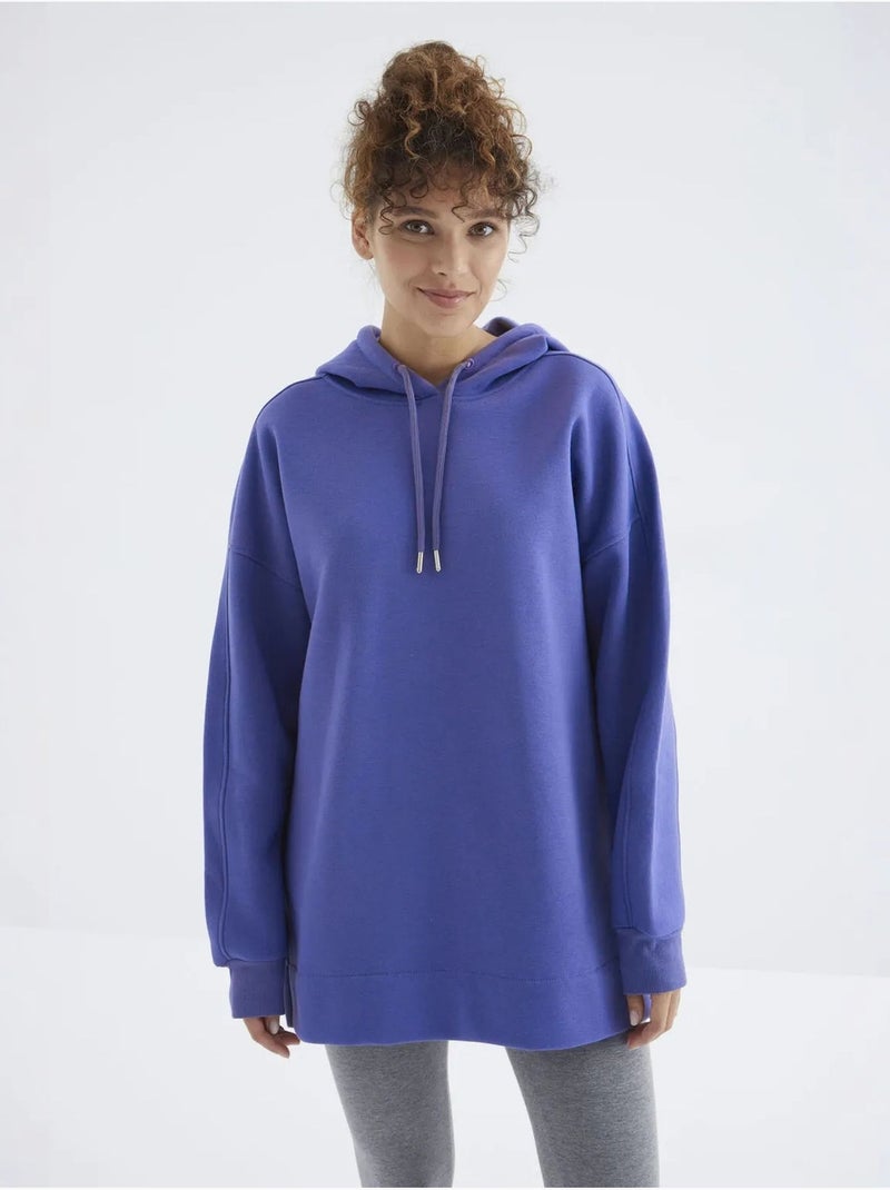 Sweatshirt oversized com capuz e bolso tommy Lavanda - Kiabi
