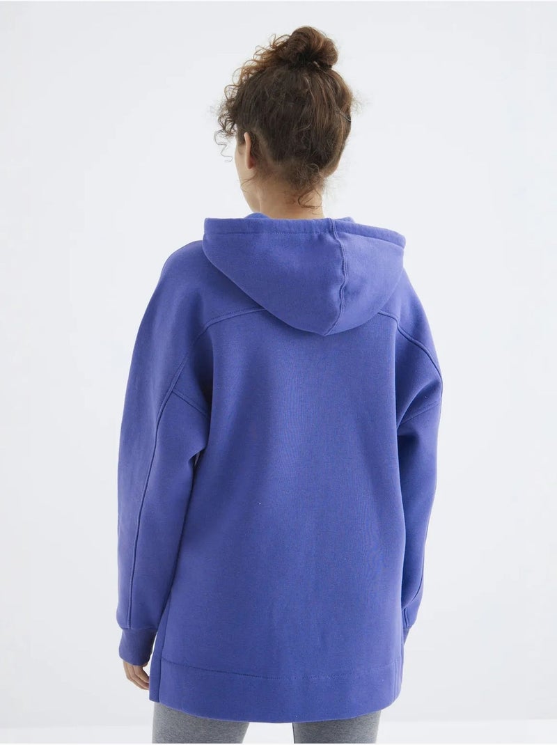 Sweatshirt oversized com capuz e bolso tommy Lavanda - Kiabi