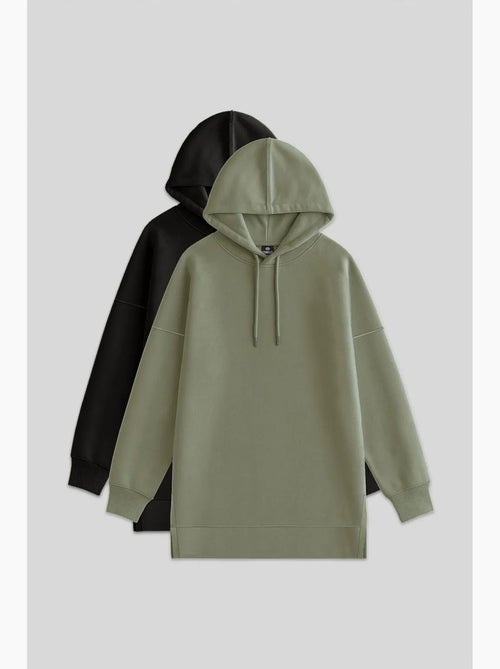 Sweatshirt oversized com capuz e bolso tommy - Kiabi Sweatshirt oversized com capuz e bolso tommy - Kiabi