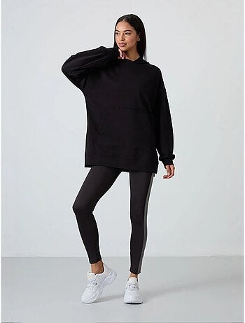 Sweatshirt oversized com capuz, estampado e bolso tommy