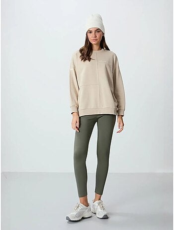 Sweatshirt oversized com gola redonda tommy