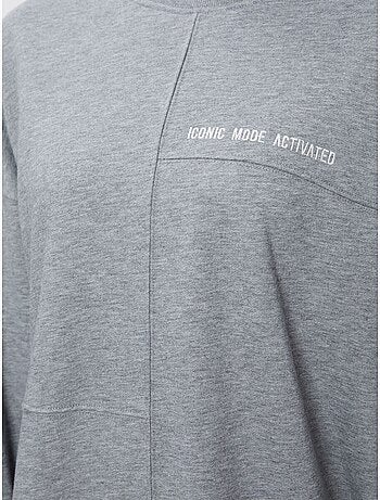Sweatshirt oversized com gola redonda tommy
