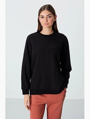 Sweatshirt oversized com gola redonda tommy