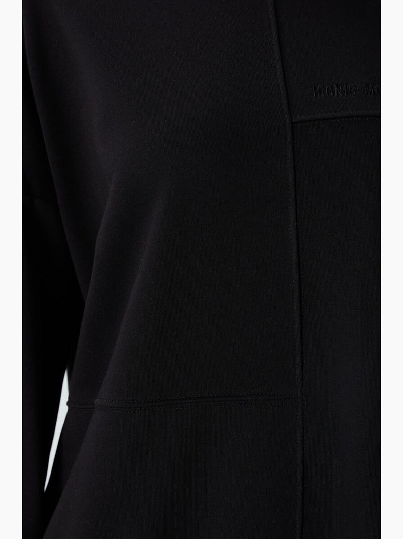 Sweatshirt oversized com gola redonda tommy Preto - Kiabi