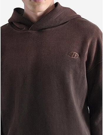 Sweatshirt oversized em malha com capuz giesto