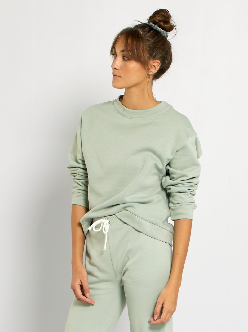 Sweatshirt para usar em casa VERDE - Kiabi