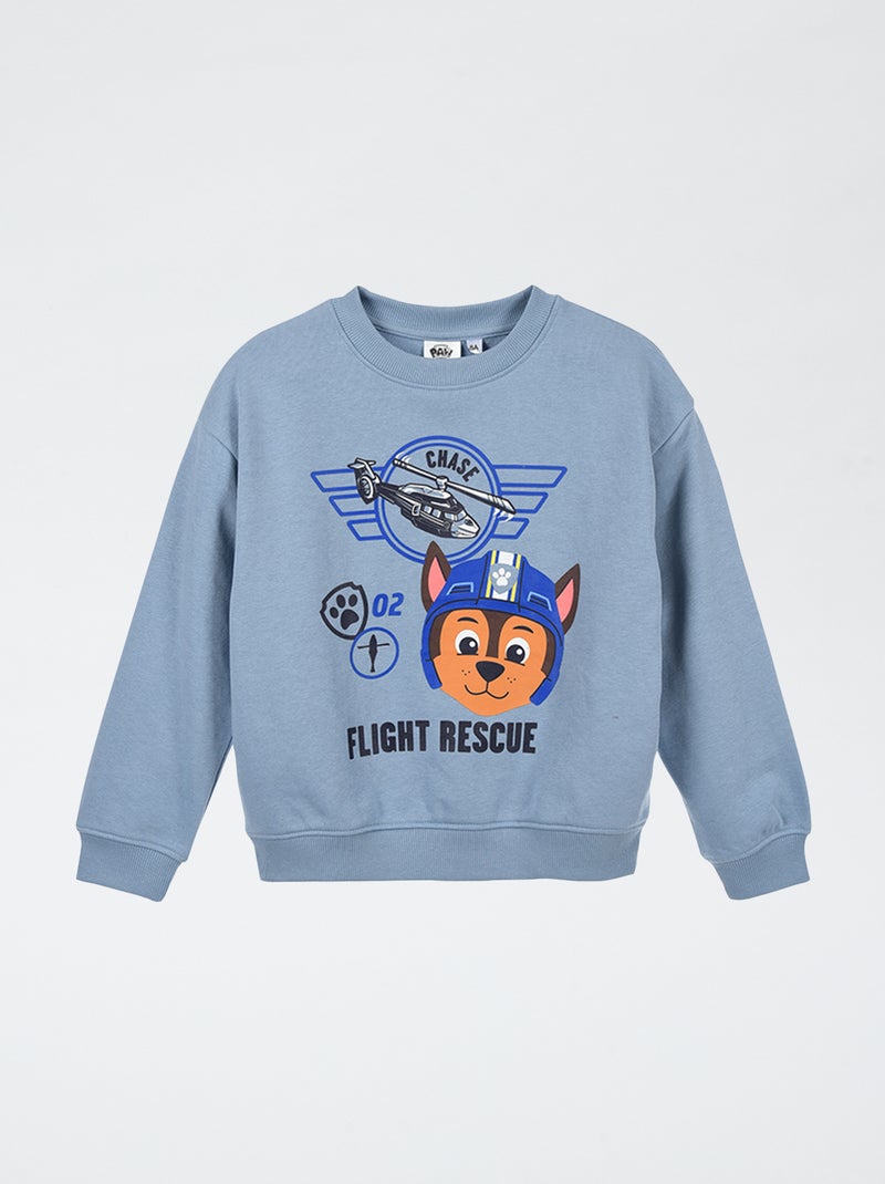 Sweatshirt 'Patrulha Pata' estampado frente/verso Azul - Kiabi