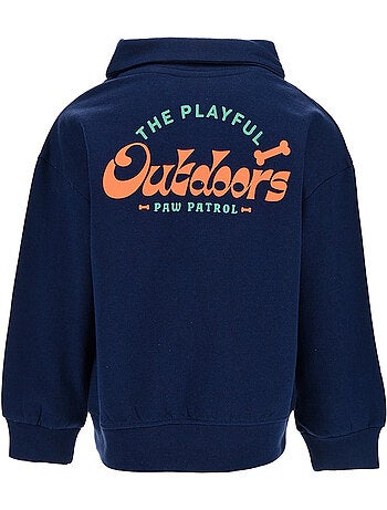 Sweatshirt paw patrol azul menino | licença oficial