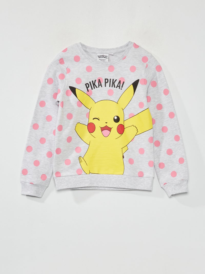 Sweatshirt 'Pikachu' CINZA - Kiabi