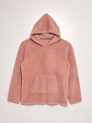 Sweatshirt polar com capuz