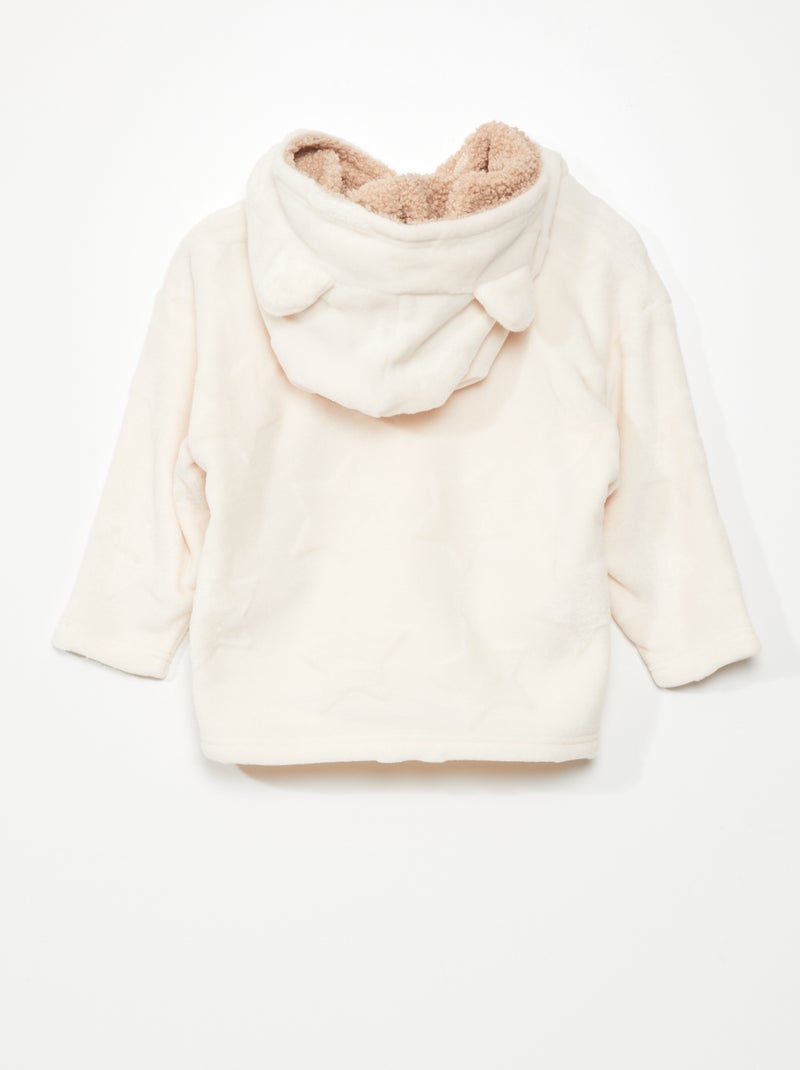Sweatshirt polar muito suave BEGE - Kiabi