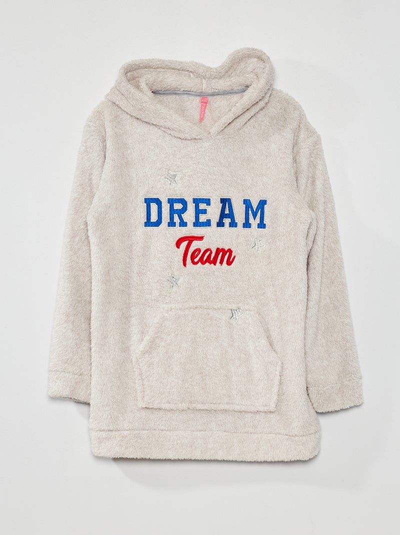 Sweatshirt polar para dormir Cinza - Kiabi