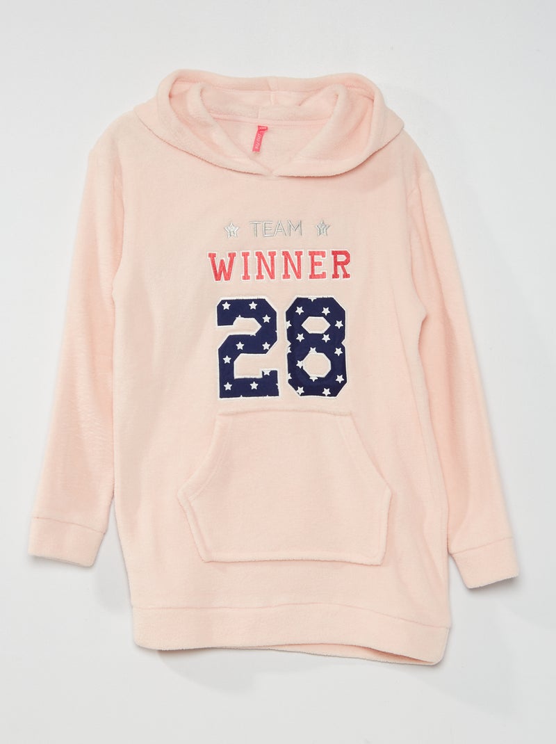 Sweatshirt polar para dormir Rosa - Kiabi