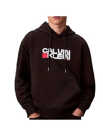 Sweatshirt preto calvin klein jeans para homem lv04rd258g