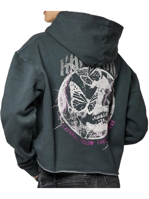Sweatshirt Preto Feminino Kaporal SYBIL - Kiabi Sweatshirt Preto Feminino Kaporal SYBIL - Kiabi