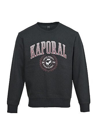 Sweatshirt preto kaporal ramsh para homem