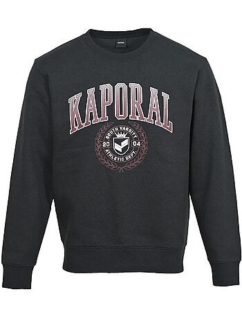 Sweatshirt preto kaporal ramsh para homem