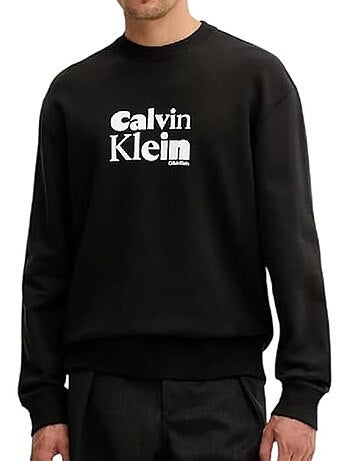 Sweatshirt preto masculino calvin klein jeans calvi