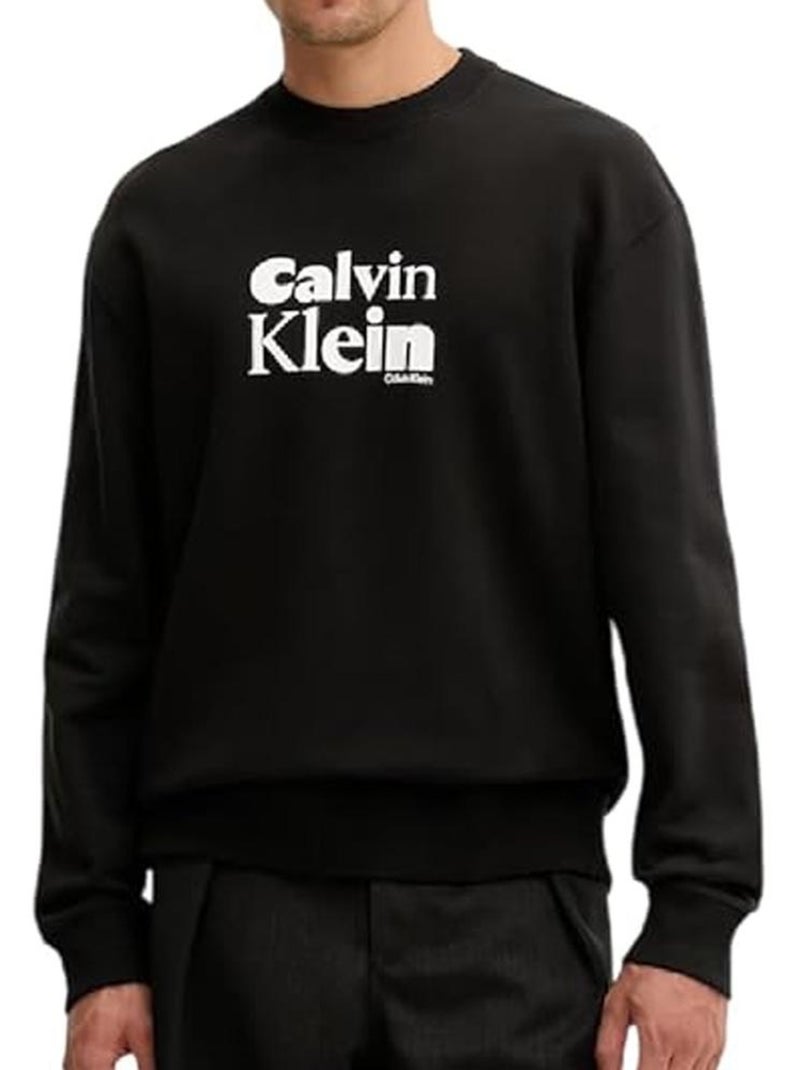 Sweatshirt Preto Masculino Calvin Klein Jeans Calvi Preto - Kiabi