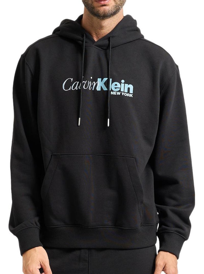 Sweatshirt Preto Masculino Calvin Klein Jeans Cursi Preto - Kiabi