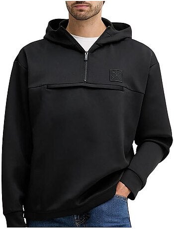 Sweatshirt Preto Masculino Calvin Klein Jeans Heavyweight