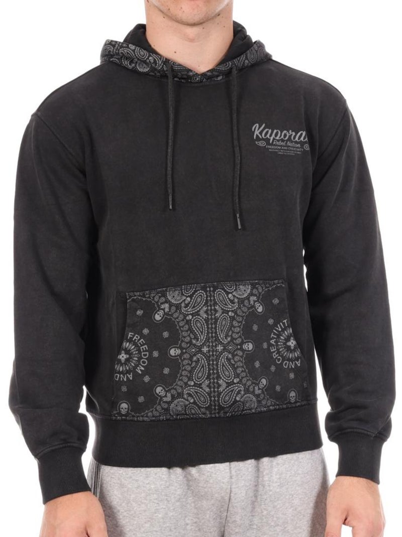 Sweatshirt Preto Masculino Kaporal Rohan Preto - Kiabi