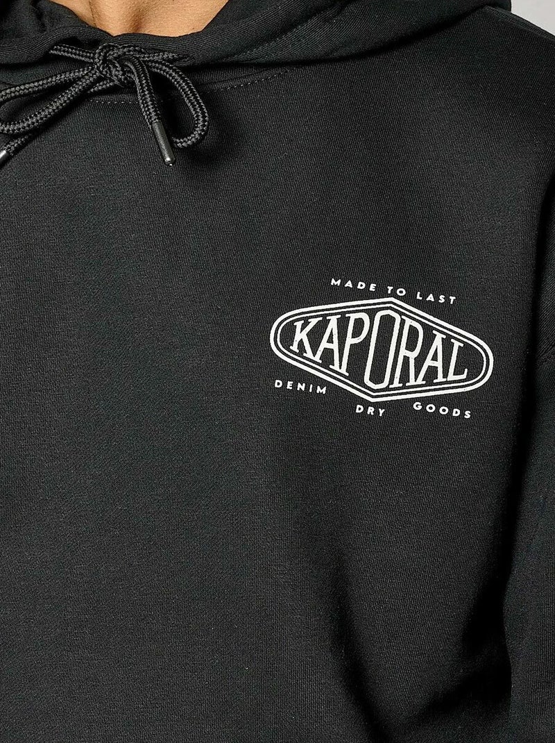 Sweatshirt preto masculino kaporal vardoh Preto - Kiabi