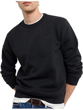 Sweatshirt preto masculino pepe jeans jefferson