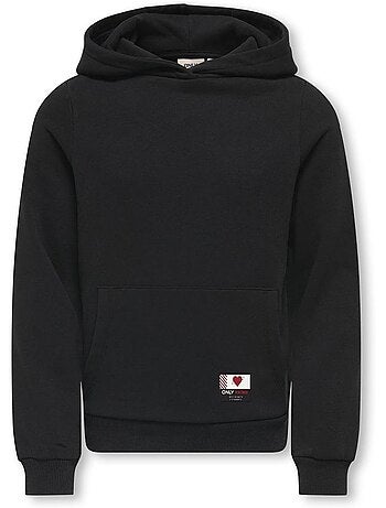 Sweatshirt preto para menina kids only kognoomi