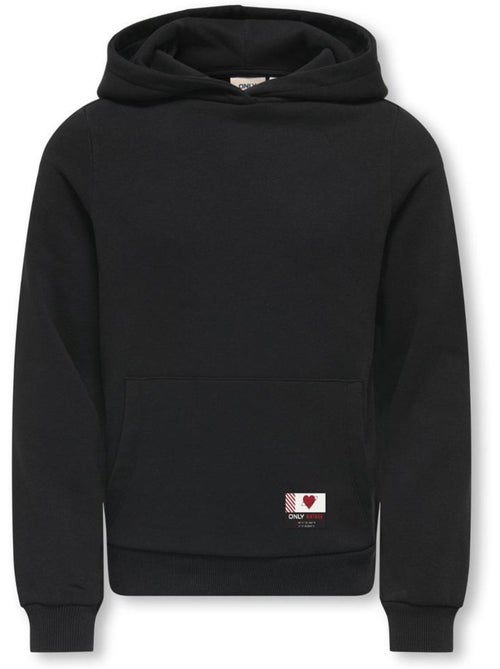 Sweatshirt preto para menina kids only kognoomi - Kiabi