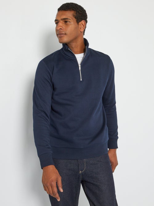 Sweatshirt 'Produkt' com gola com fecho - Kiabi