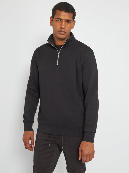 Sweatshirt 'Produkt' com gola com fecho - Kiabi