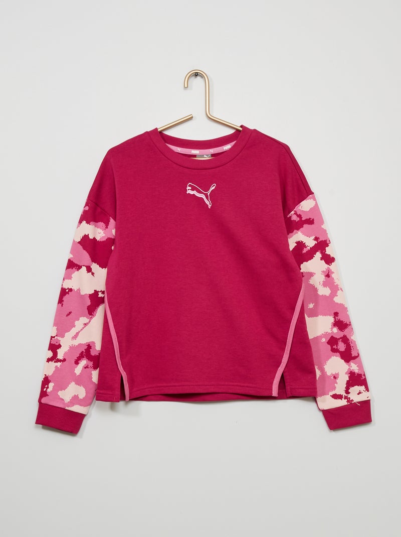 Sweatshirt 'Puma' camuflagem ROSA - Kiabi