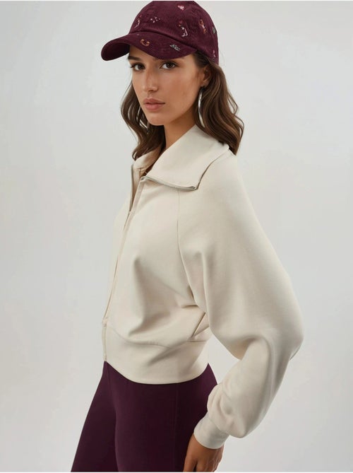Sweatshirt relaxed fit com fecho de correr busem - Kiabi Sweatshirt relaxed fit com fecho de correr busem - Kiabi