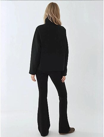 Sweatshirt relaxed fit com fecho de correr e manga comprida hiccup