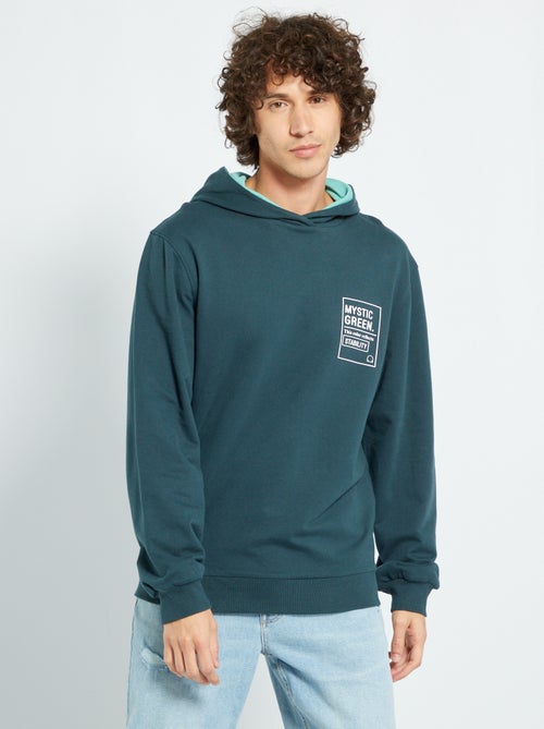 Sweatshirt reversível com capuz - Kiabi