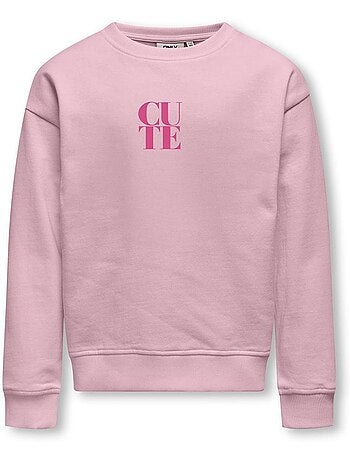 Sweatshirt Rosa para Menina Kids Only Ditte