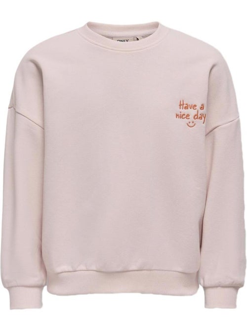 Sweatshirt rosa para menina kids only koganni - Kiabi