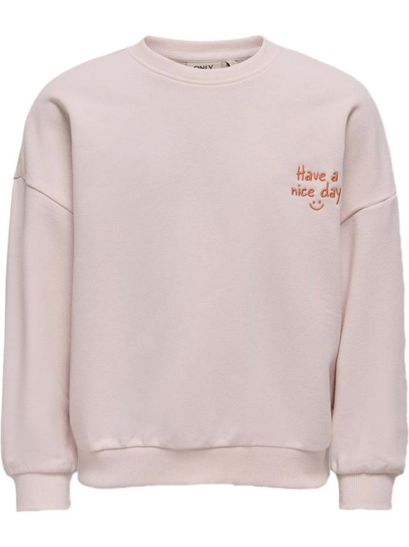 Sweatshirt Rosa para Menina Kids ONLY Koganni Rosa - Kiabi
