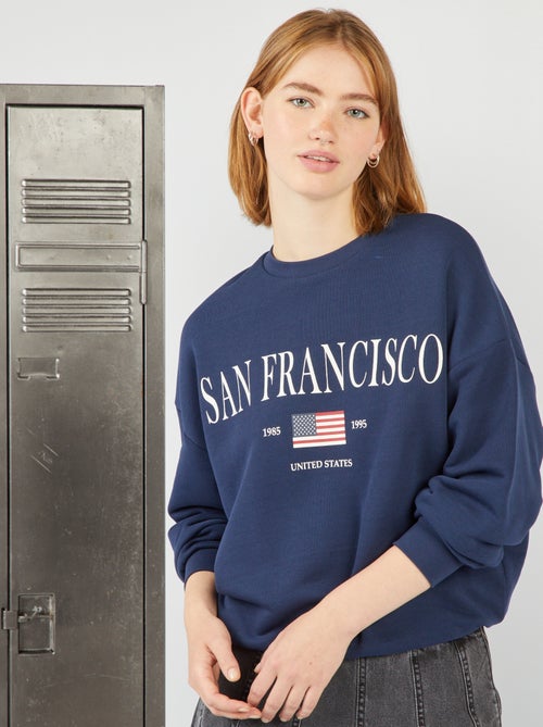 Sweatshirt 'São Francisco' em moletão - Kiabi