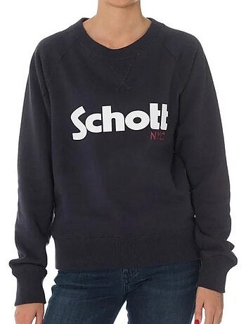 Sweatshirt schott ginger1 para mulher azul marinho